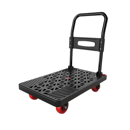 Platform Truck Folding Trolley Lightweight Trolley Flatbed Trolley Household Transport Trolley Trailer Express Trolley Heavy Duty Trolley(Medium)
