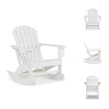 Signature Design by Ashley Sundown Treasure HDPE Patio Rocking Chair, White