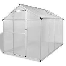 Outdoor Garden Large Space Greenhouse,49.5 Square feet,Polycarbonate Panels,Insulation,Aluminum Support Structure,Drainage System,Ventilation