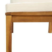 GBCDSWBR 8 Piece Patio Lounge Set, Acacia Wood Modular Furniture, Cream