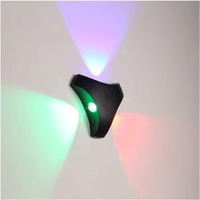 Aimeryup Wall Light Outdoor Wall Sconce Led Wall Lamp Garden Front Door Colorful Lighting Decoration Corridor Aluminum,Living Room Exterior Wall Lantern(Color:Blackcolorful)