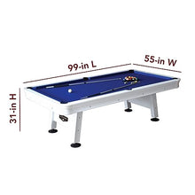 Hathaway Alpine 8-ft Outdoor Pool Table White