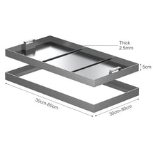 WXPWAMZ 304 Stless Steel Manhole Cover with Hidden HandleDurable Round Inspection Lid for Indoor & Outdoor Access HeavyDuty RustResistant Design