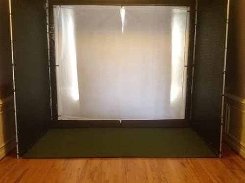 SPECTRUM GOLF SIMULATORS Golf Cage 10 x 12 x 5 1 inch with Net, Panels, Pads, and Screen