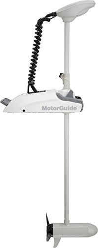MotorGuide Xi3 Saltwater Trolling Motor Wireless Bow Mount 54-inch Shaft 70-Pound Peak Thrust GPS White