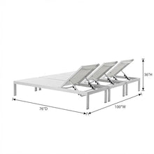 Outdoor Escape White Aluminum Chaise Set of 4, Lounge Chairs with Backrest Adjustment, Weather-Resistant Frame for Patio and Poolside Relaxation