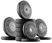 French Fitness Olympic Bumper Plate Set with 7 ft Bar 415 lbs