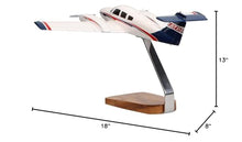 High Flying Models ATP Piper Seminole Clear Canopy Large Mahogany Sculpture Multicolor