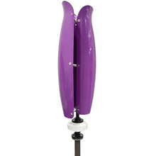 ZHOZHUT 3KW Vertical Axis Wind Turbine Generator Maglev Generator 12V / 24V / 48V Wind Turbine Generator Power Kit with MPPT Controller and 2 Fiberglass Blades for Highway, Home, Boat,Purple,3000W24V