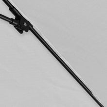 OROTLECT 11 Foot Matted Black Patio Umbrella With Fiberglass Ribs And Collar Tilt In Natural Sunbrella