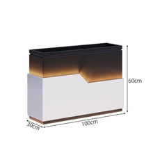 YUHUAWF Garden Bench Flower Box Bed Growing Container Planting Trough Planter Box with Bench