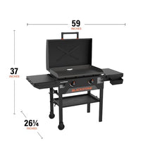 Blackstone Original Outdoor Griddle with Built-in Hood, Black, 28 Inch