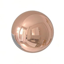 YDJIANCAI 1 Pcs Stainless Steel Gazing Ball, Mirror Polished Hollow Ball Reflective Garden Sphere, Seamless Gazing Globe for Home Garden Ornament Decorations Rose Color(Size:18.89 in/48 cm)
