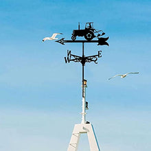 Simple and Strong Tractor Rooftop Weathervane Wind Vane Steel Weathervane Roof Vane Measuring Tools Weather Vane Metal Ornament Wind Vane.