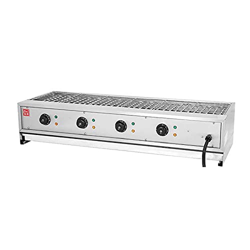 Dntum Portable Smokeless Barbecue Stove, Electric Stainless Steel Barbecue Grill, Multi-Function Electric Grills, Commercial Smoke-Free Electric Barbecue,A,C