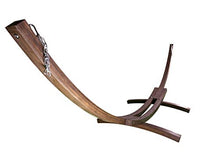 Petra Leisure 14 Ft. Wooden Arc Hammock Stand. 450 LB Capacity. Coffee Stain Finish