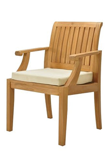 TeakStation 10 Seater Grade-A Teak Wood 11 Pc Dining Set: 94" Mas Oval Trestle Leg Table and 10 Lagos Arm Chairs #31LG2310