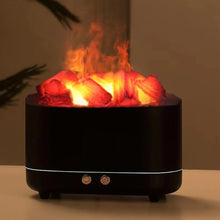 QGSAGHTY Water Vapor Fireplace 3D Atomized Fireplace, Simulated Charcoal Lamp, Home Simple Bedroom Simulated Flame Intelligent Decorative Humidifier 3D Atomized Fireplaces