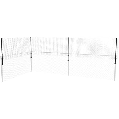 Dog-Proofer Vertical Fence Extension System - Includes Galvanized Steel Extenders and Industrial Welded Wire to Prevent Jumping Over Fences, Extends Fencing Height by 3 Feet, 100 Foot Kit