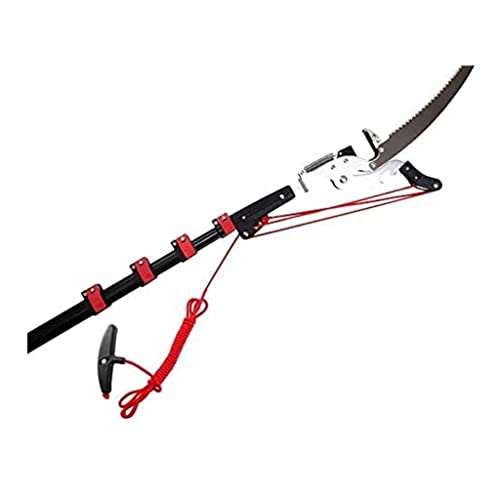 Professional Telescopic Pole Saws Tree Pruners 18FT/5.4M Extendable Pruning Saw Gardening Landscaping Branch Saw Lopper Tools Telescopic Rod Saw with Steel Blade Saw and Nylon Cord