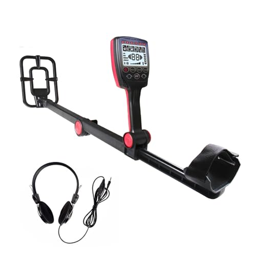 UYCVT Metal Detectors, Foldable Metal Detector Waterproof Coil, Adjustable Shaft,Precise Metal Disc Memory,Lightweight Collapsible-2-W