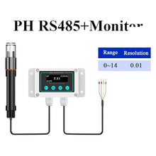 SKESTORE PH Sensor Industrial Water Quality Turbidity Tester, ORP Electrode EC Transmitter PH Meter(PH RS485 OLED)