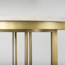 Mercana Tanner Marble & Gold Metal Bistro Table