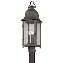 Troy Lighting Larchmont 3-Light Outdoor Post Lantern Aged Pewter