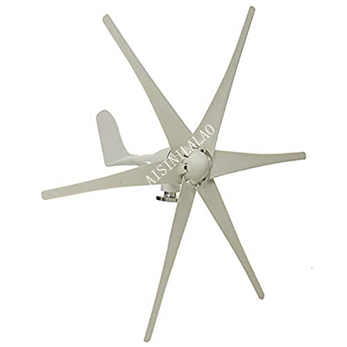 FEICHANGHAO 4000W Vertical Wind Turbine Generator,12V 24V 48V Wind Power Generator with MPPT Controller for Home Or Camping(White),48v