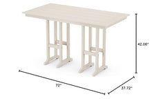 Trex Outdoor Furniture™ Monterey Bay 37" x 72" Bar Table in Sand Castle