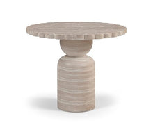 Meridian Furniture 77032Travertine-DT36 Petalia Collection Art Deco Indoor/Outdoor Concrete Dining Table with Travertine Finish, Water-Transfer Finish, 36" W x 36" D x 30" H, Travertine