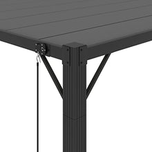 HKTMGDNG 10x13 Gazebo with Louvered Roof Aluminum Pergola Anthracite