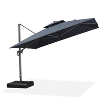 OROTLECT 11 Ft Grey Pole Square Cantilever Umbrella Outdoor Patio Umbrella,Graphite Grey
