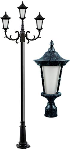 DABMAR LIGHTING INC Gabriella 3-Light Post Fixture GM1115-VG