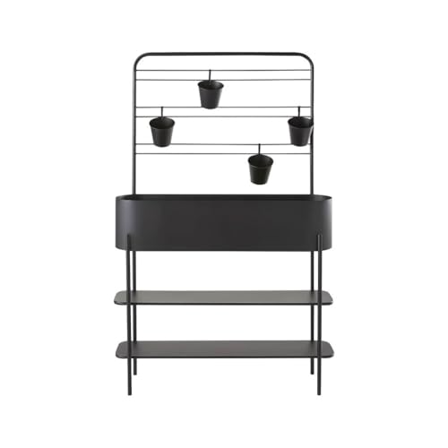IBONSON Multi Tiered Plant Stand Indoor Outdoor Iron Garden Flower Stand Plant Rack Balcony Outdoor Floor-to-Ceiling Partition Green Plant Rack Corner Outdoor Plant Stand