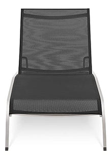 Modway Savannah Chaise Lounge Set, Four Chairs Black