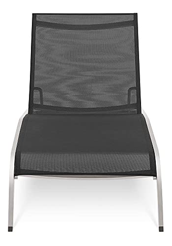 Modway Savannah Chaise Lounge Set, Four Chairs Black