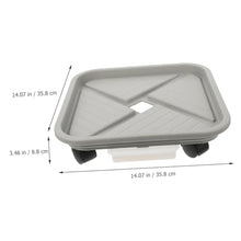 YYBOES Mobile Planter Tray Gardening Flowerpot Base Plant Trays Movable Flowerpot Holder Tray for Potted Plants Plant Tray for Pots Planter Trays with Wheels Plant Roller Base Plant Mover