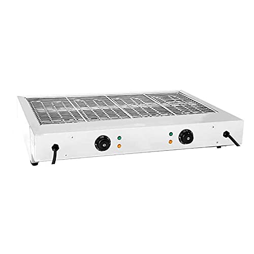 Dntum Portable Smokeless Barbecue Stove, Electric Stainless Steel Barbecue Grill, Multi-Function Electric Grills, Commercial Smoke-Free Electric Barbecue,A,B