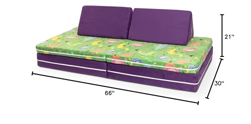 Jaxx Playscape Patterns Playset/Sofa Dinos/Grape