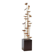 Tocca Zinc Metal Gold Lotus Fountain