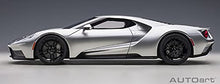AUTOart 2017 Ford GT Ingot Silver Metallic Model Car 1/12 Black Stripes