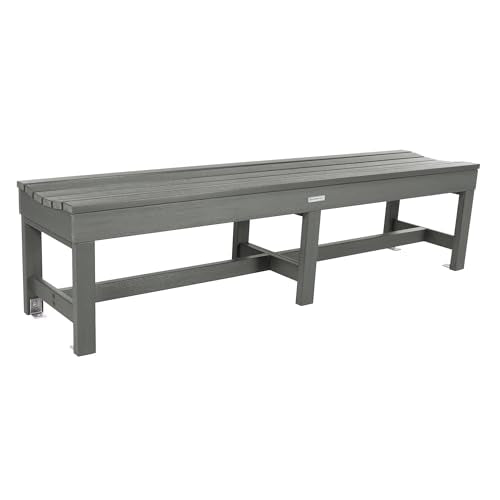Sequoia Professional CM-BENSQ61-CGE Commercial Grade Weldon 6ft Backless Picnic Bench, Coastal Teak