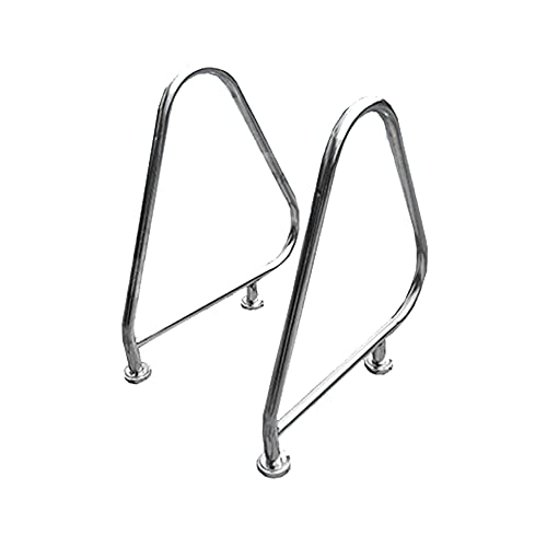 Swimming Pool handrails, Stainless Steel Pool Wall Bumpers, Swimming Pool Curve Railing Handles, Used for Indoor and Outdoor Pool handrails/As Shown / 90cm (As Shown 90cm)