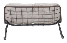 WEALTHOUSE Double Wide Rocking Loveseat Outdoor Egg Chair with Plush Dual Layer Cushions, PE Rattan Frame, 2 Person Rocker Lounge Seat for Patio Garden Balcony Backyard Porch Poolside Relaxation