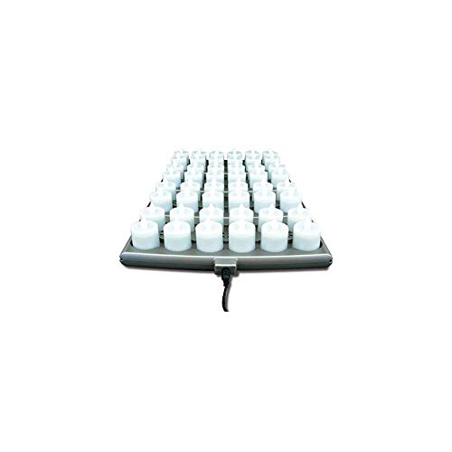 Hollowick® Platinum+™ Flameless Rechargeable Set: (48) Amber LED Candles, (4) Charging Trays, (1) Power Supply