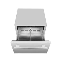 Forno Como 24-Inch Drawer Refrigerator, Stainless Steel, Outdoor/Indoor, 4.87 cu.ft. Capacity