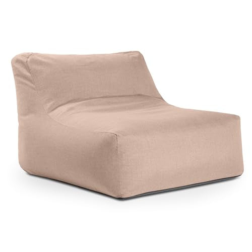 Jaxx Coza Outdoor Chair - Large Bean Bag Lounge Chair for Poolside & Patio Lounging - Sunbrella, Petal