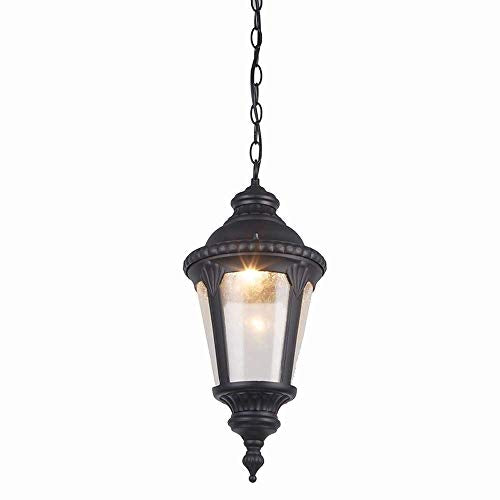 Chandelier Mediterranean Outdoor Pavilion Pendant Lamp IP54 Waterproof Ceiling Pendant Lamp Retro Balcony Staircase Corridor Suspension Hanging Light Porch Patio Landscape Garden Exterior Chandelier E