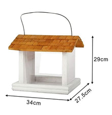 Bird Feeder Wooden Bird Feeding Garden Wild Birds House Outdoor Bird Feeder Outdoor Rainproof Hanging Bird Feeders Outdoors